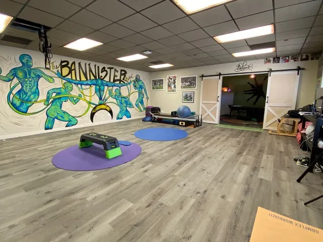 The Bannister Method studio set up for professional stretching education